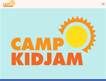 Tablet Screenshot of campkidjam.com